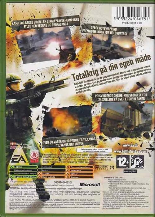 Battlefield 2 Modern Combat - XBOX (B Grade) (Genbrug)